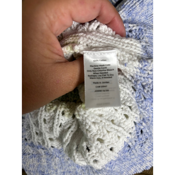 Talbots pastel striped light sweater size medium - Picture 5 of 9